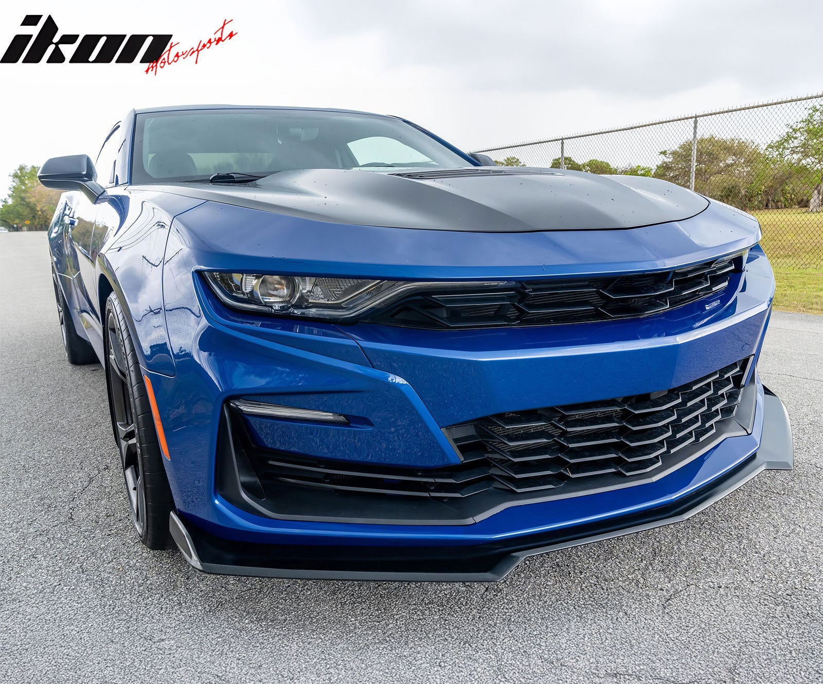 2019-2024 Chevy Camaro SS Unpainted Front Bumper DRL Matte Black Lip