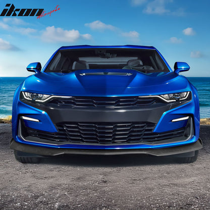 2019-2024 Chevy Camaro SS Unpainted Front Bumper DRL Matte Black Lip