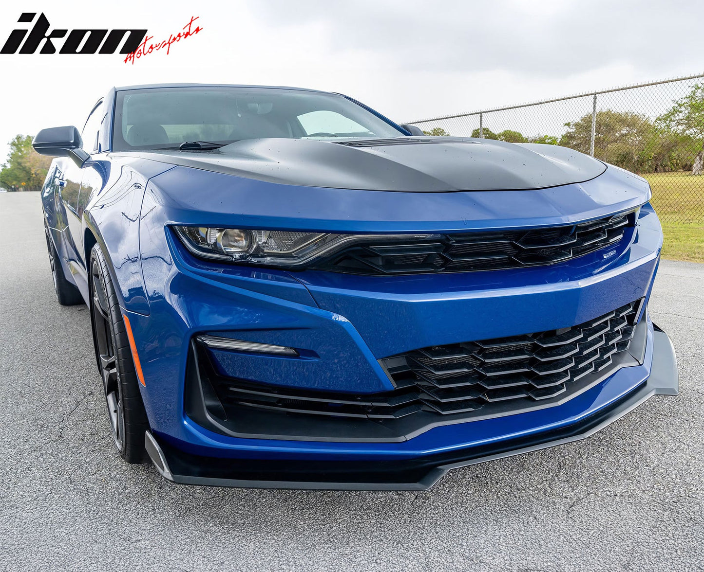 2019-2024 Chevy Camaro SS Unpainted Front Bumper Turn Signal Matte Black Lip