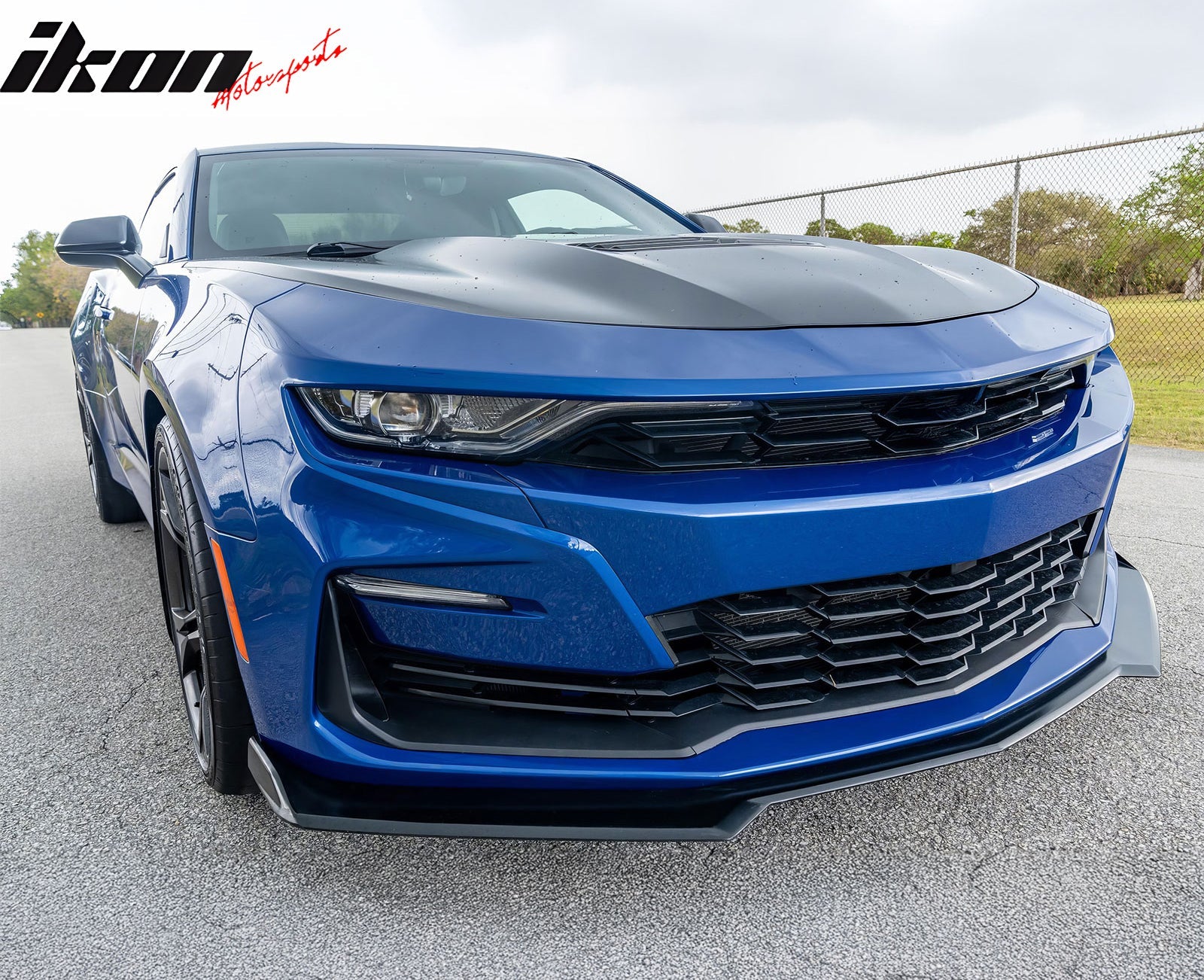 2019-2024 Chevy Camaro SS Unpainted Front Bumper Turn Signal Matte Black Lip