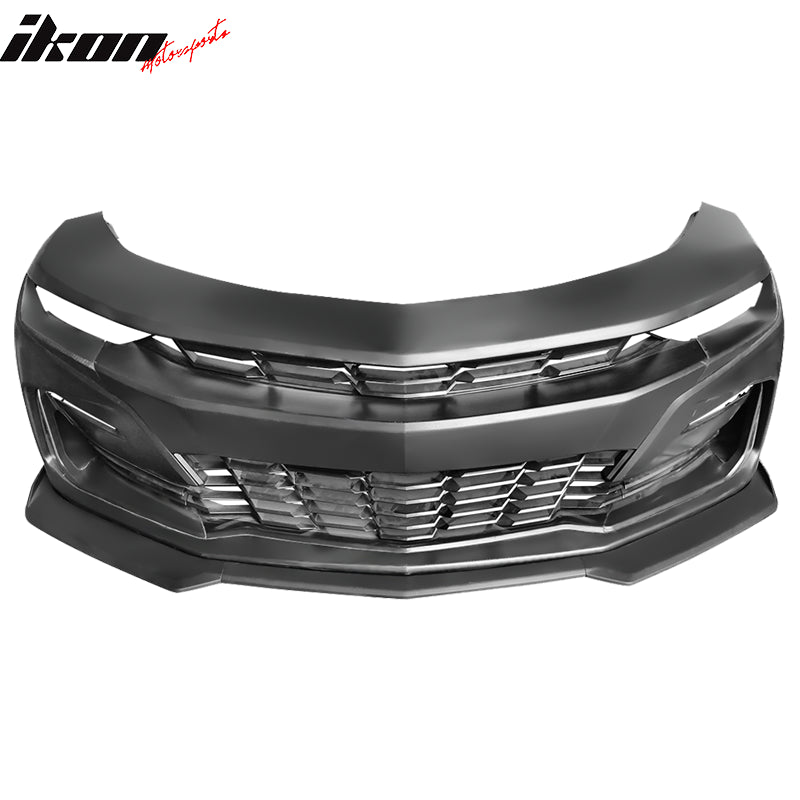 2019-2024 Chevy Camaro SS Unpainted Front Bumper Turn Signal Matte Black Lip