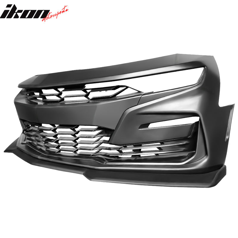 2019-2024 Chevy Camaro SS Unpainted Front Bumper Turn Signal Matte Black Lip