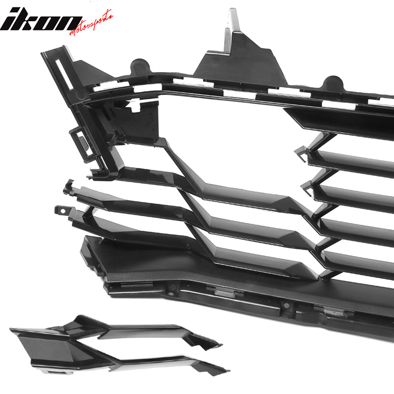 2019-2024 Chevy Camaro SS Models Only Black Front Bumper Lower Grille ABS