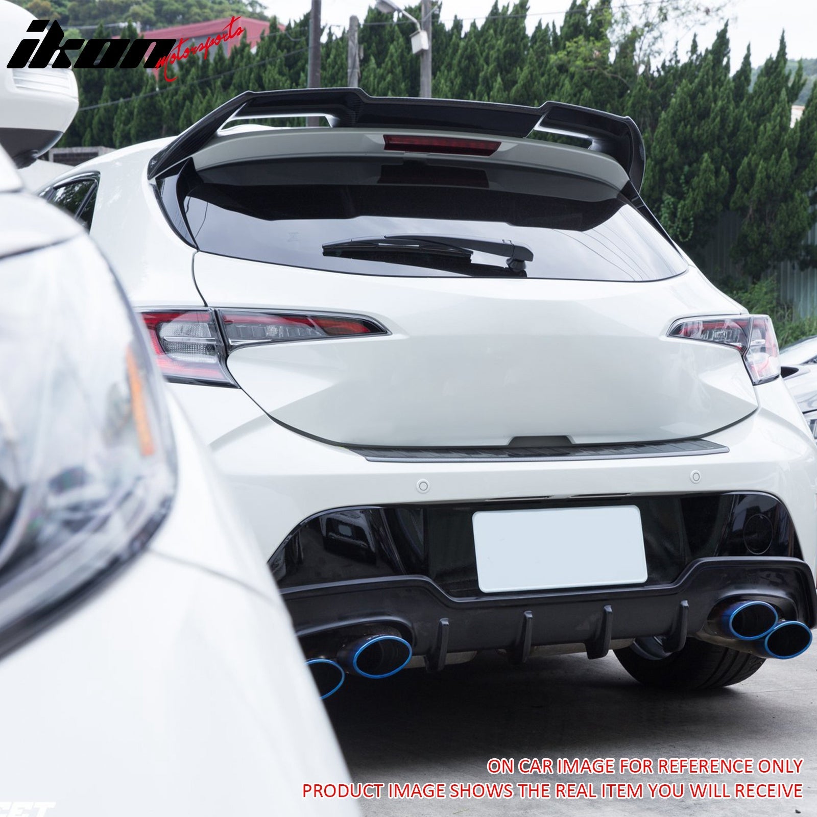 2019-2025 Toyota GR Corolla Sport J Style Unpainted Gray Roof Spoiler