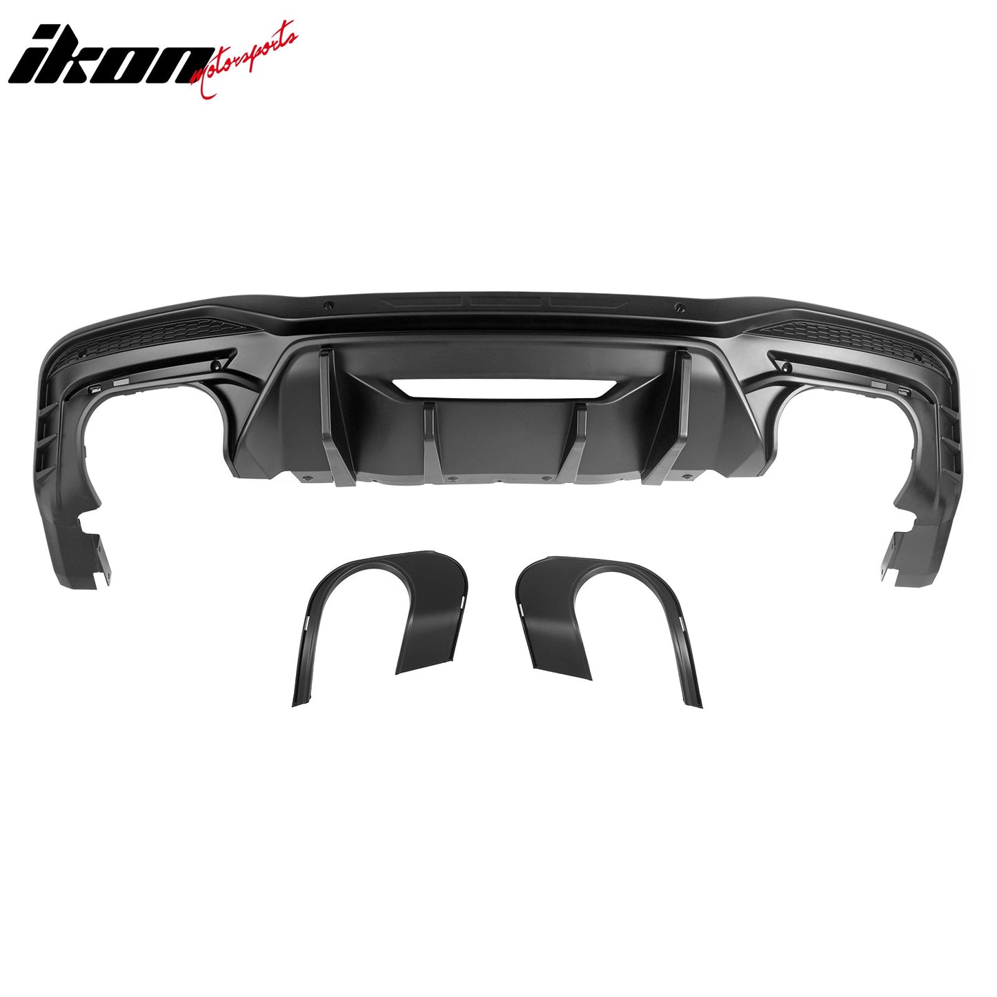 2024-2026 Ford Mustang Rear Bumper Diffuser Competition Style Matte Black