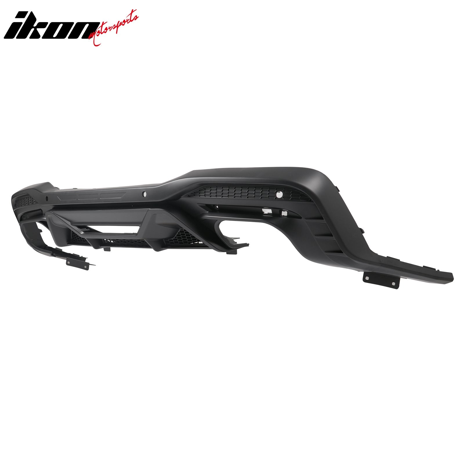 2024-2026 Ford Mustang Rear Bumper Diffuser Dark Horse Style Matte Black