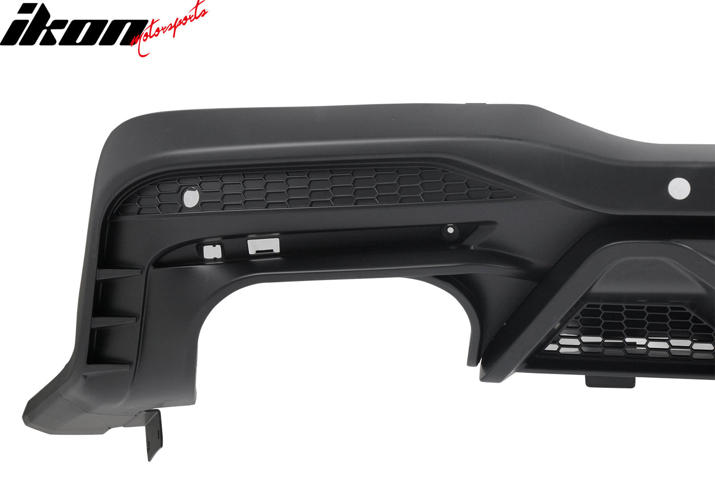 2024-2026 Ford Mustang Rear Bumper Diffuser Dark Horse Style Matte Black