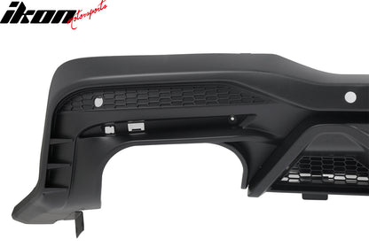 2024-2026 Ford Mustang Rear Bumper Diffuser Dark Horse Style Matte Black