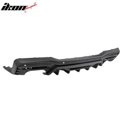 2024-2026 Ford Mustang Rear Bumper Diffuser Rock Style Matte Black