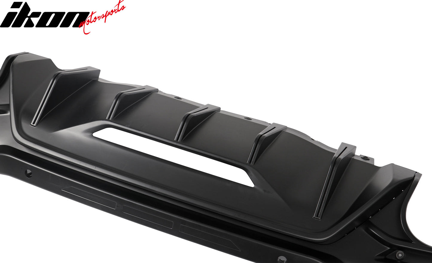 2024-2026 Ford Mustang Rear Bumper Diffuser Rock Style Matte Black