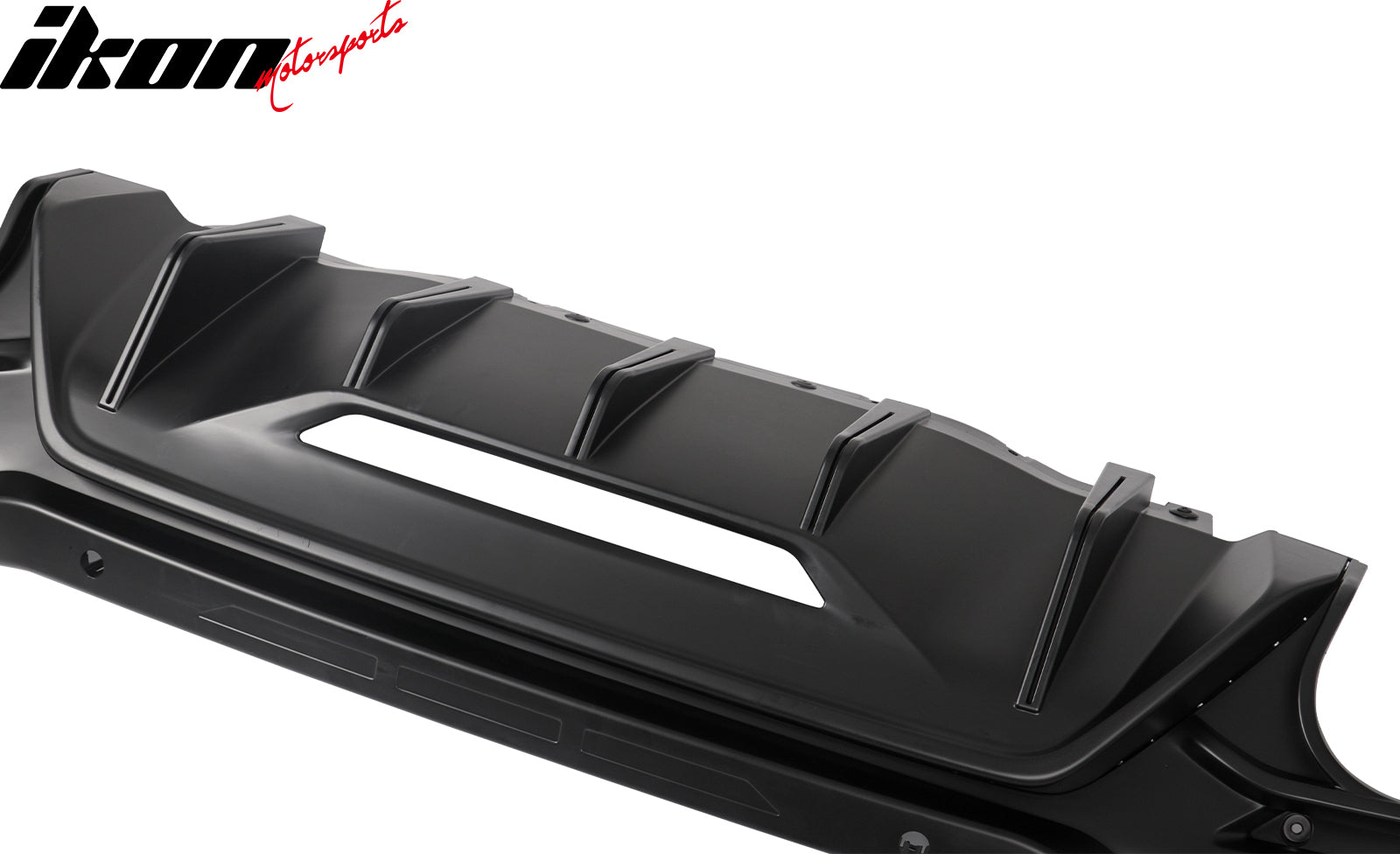 2024-2026 Ford Mustang Rear Bumper Diffuser Rock Style Matte Black