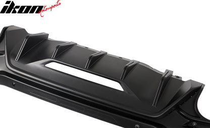 2024-2026 Ford Mustang Rear Bumper Diffuser Rock Style Matte Black