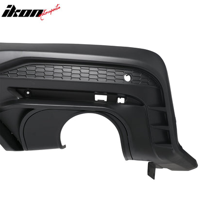 2024-2026 Ford Mustang Rear Bumper Diffuser Rock Style Matte Black