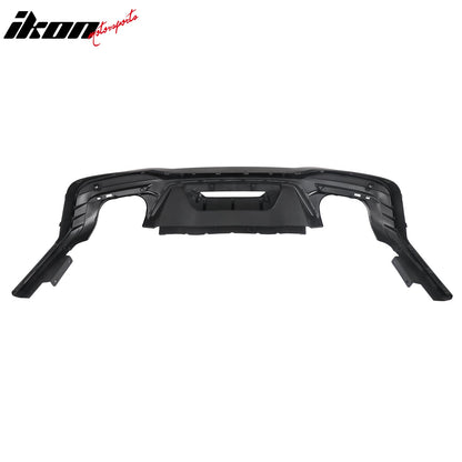 2024-2026 Ford Mustang Rear Bumper Diffuser Rock Style Matte Black