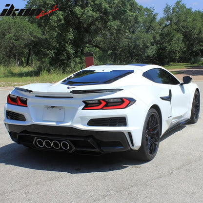 2020-2025 Chevy Corvette C8 Rear Diffuser Lip + Exhaust Tips + Grille