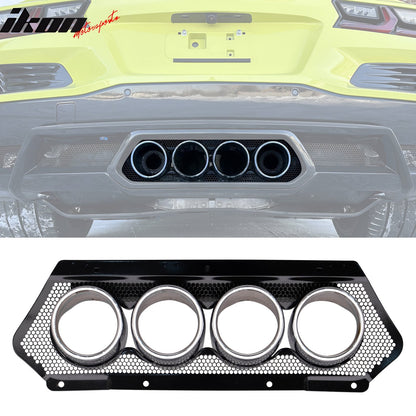2020-2025 Chevy Corvette C8 Rear Diffuser Lip + Exhaust Tips + Grille