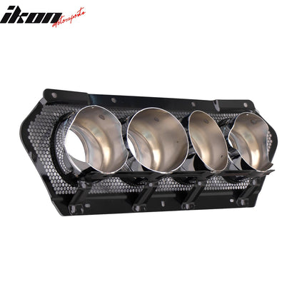 2020-2025 Chevy Corvette C8 Rear Diffuser Lip + Exhaust Tips + Grille