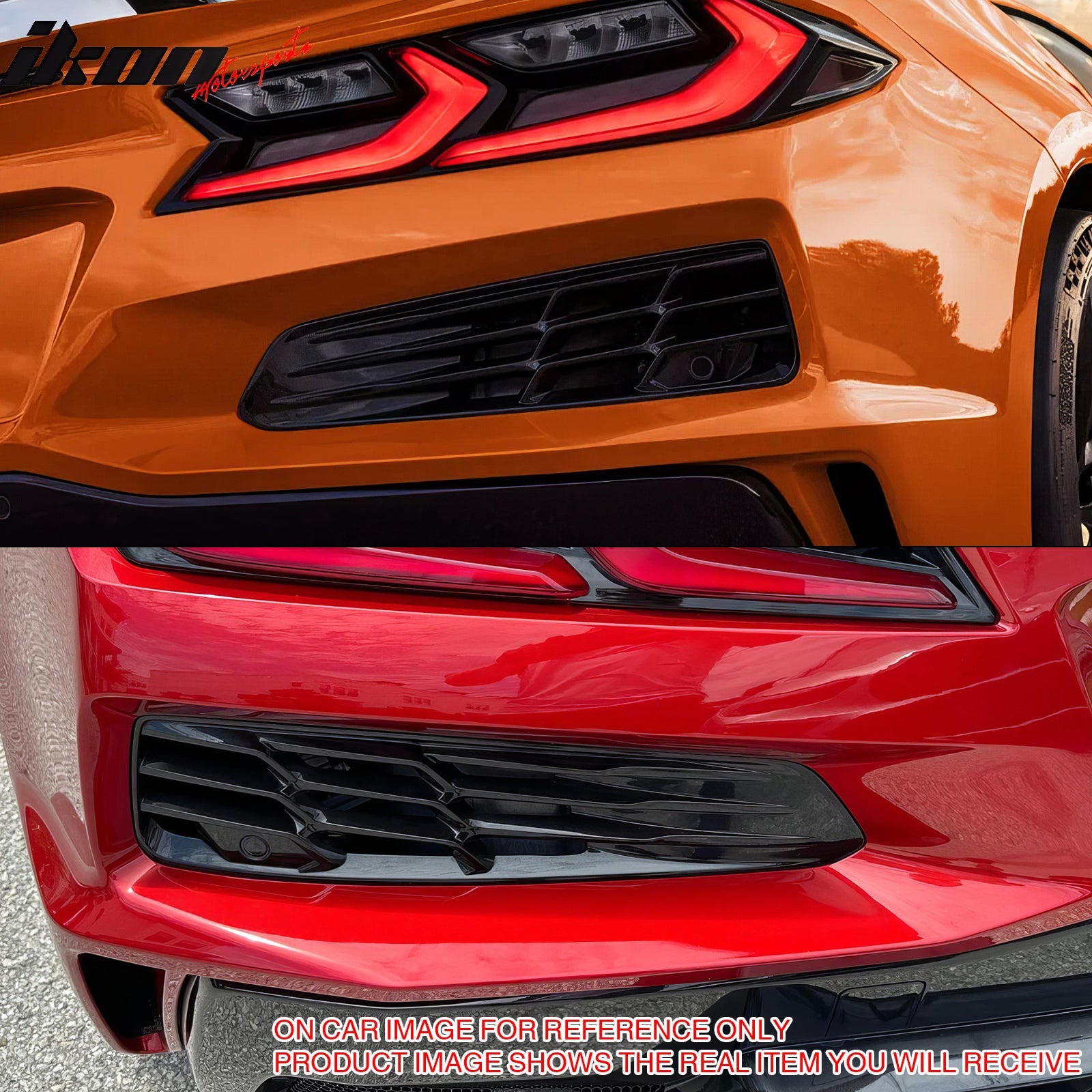 2020-2025 Chevy Corvette C8 Z06 Style Rear Bumper Cover W/ Grilles PP