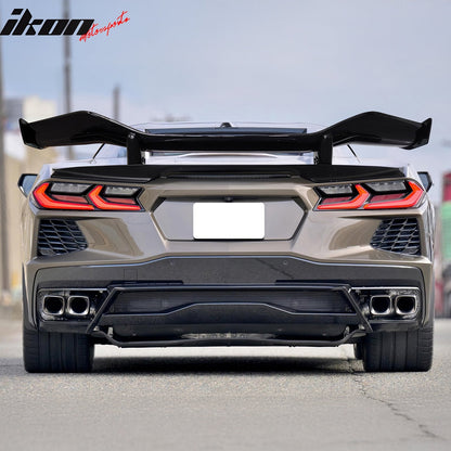 2020-2025 Chevy Corvette C8 Z07 Style Primer Black Trunk Spoiler Panel