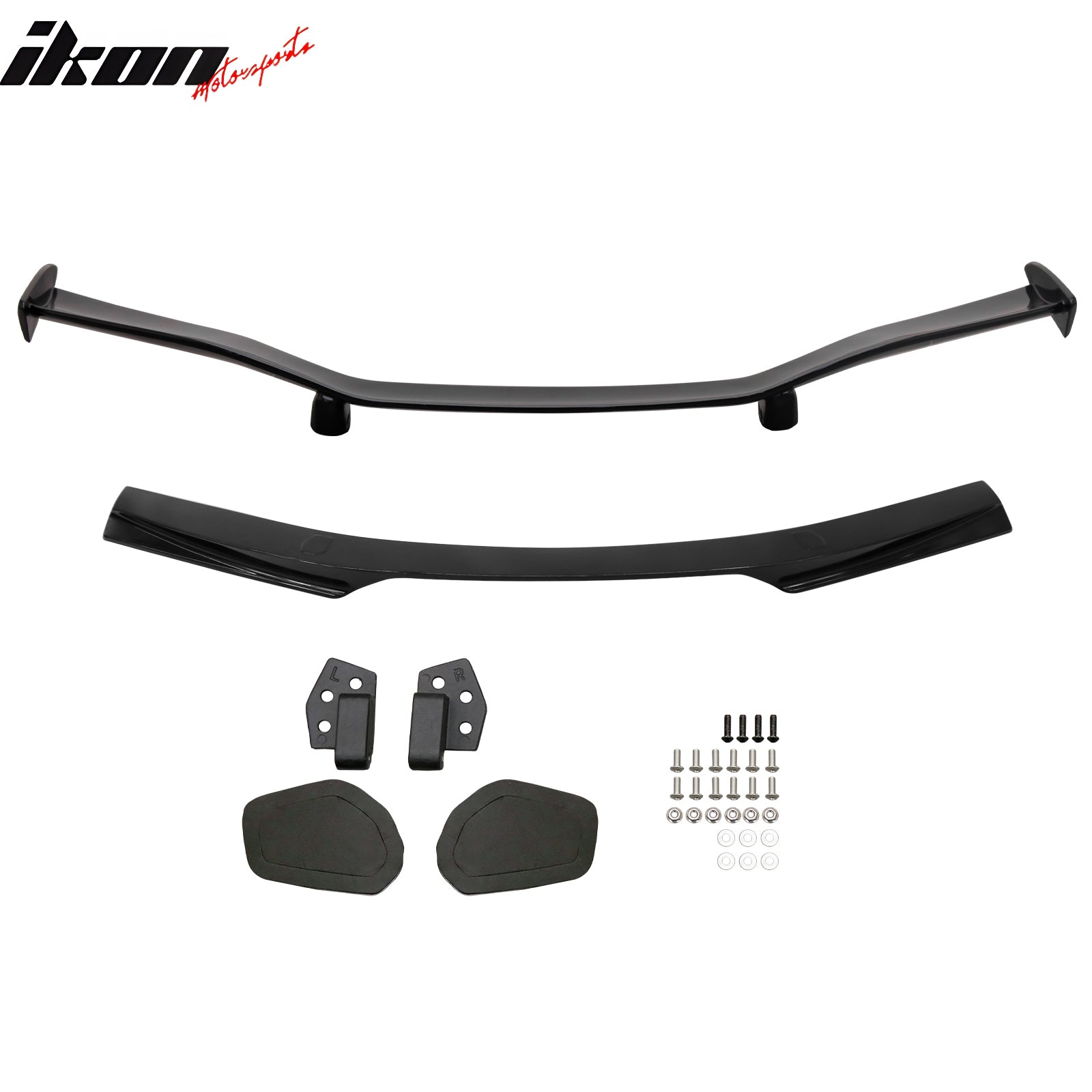 2020-2025 Chevy Corvette C8 Z07 Style Pearl Black Trunk Spoiler Panel