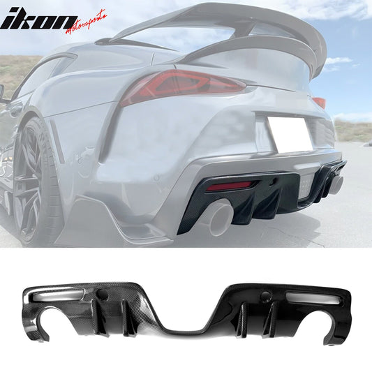 2020-2025 Toyota GR Supra AG Style Rear Diffuser Gloss Carbon Fiber