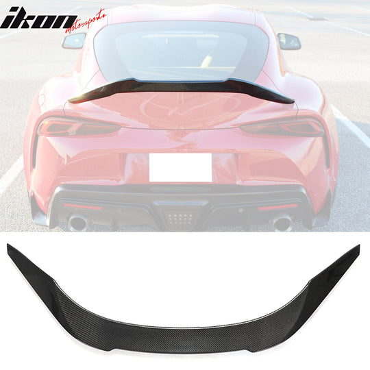2020-2025 Toyota GR Supra A90 V Style Trunk Spoiler Gloss Carbon Fiber