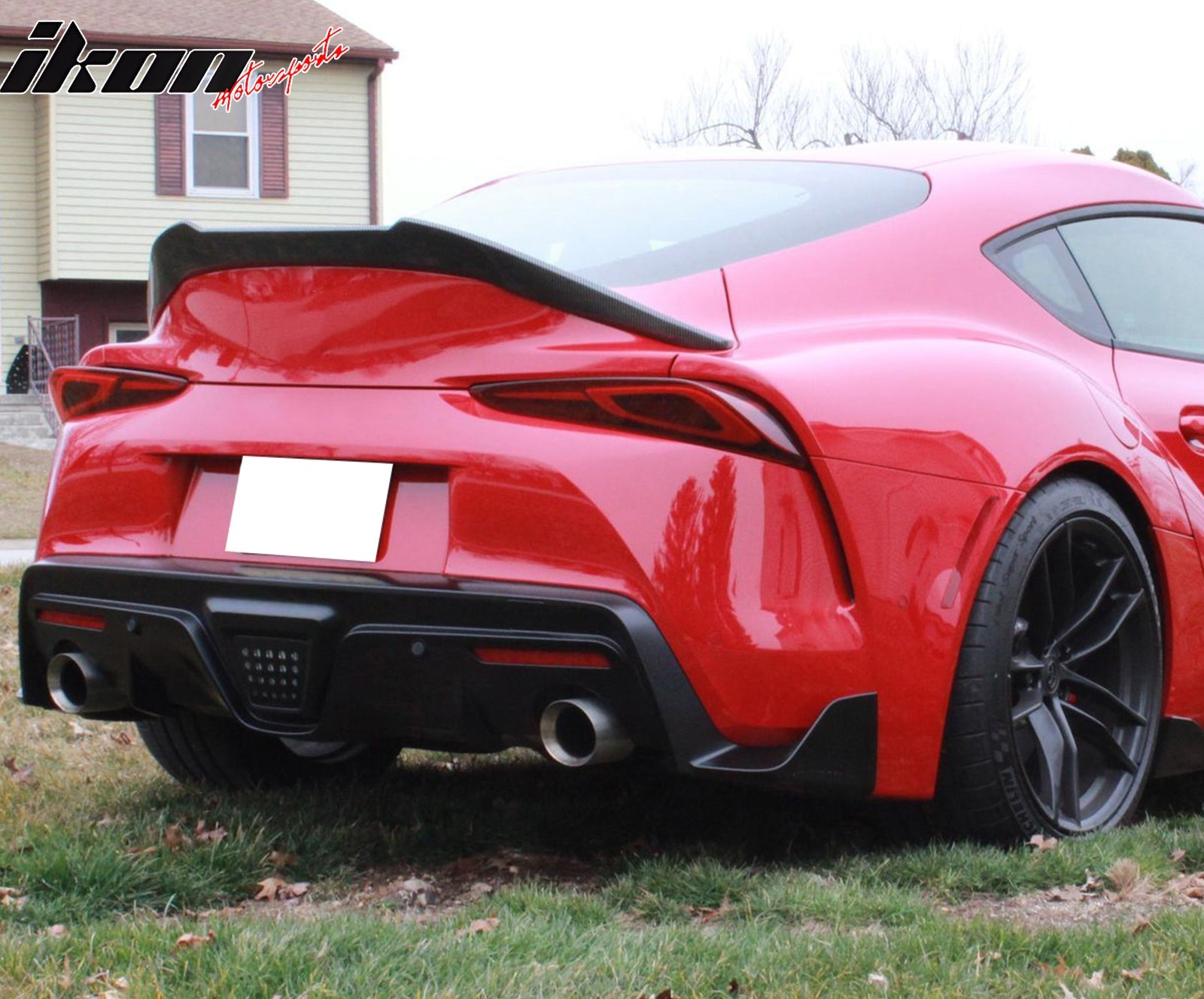 2020-2025 Toyota GR Supra A90 V Style Trunk Spoiler Gloss Carbon Fiber
