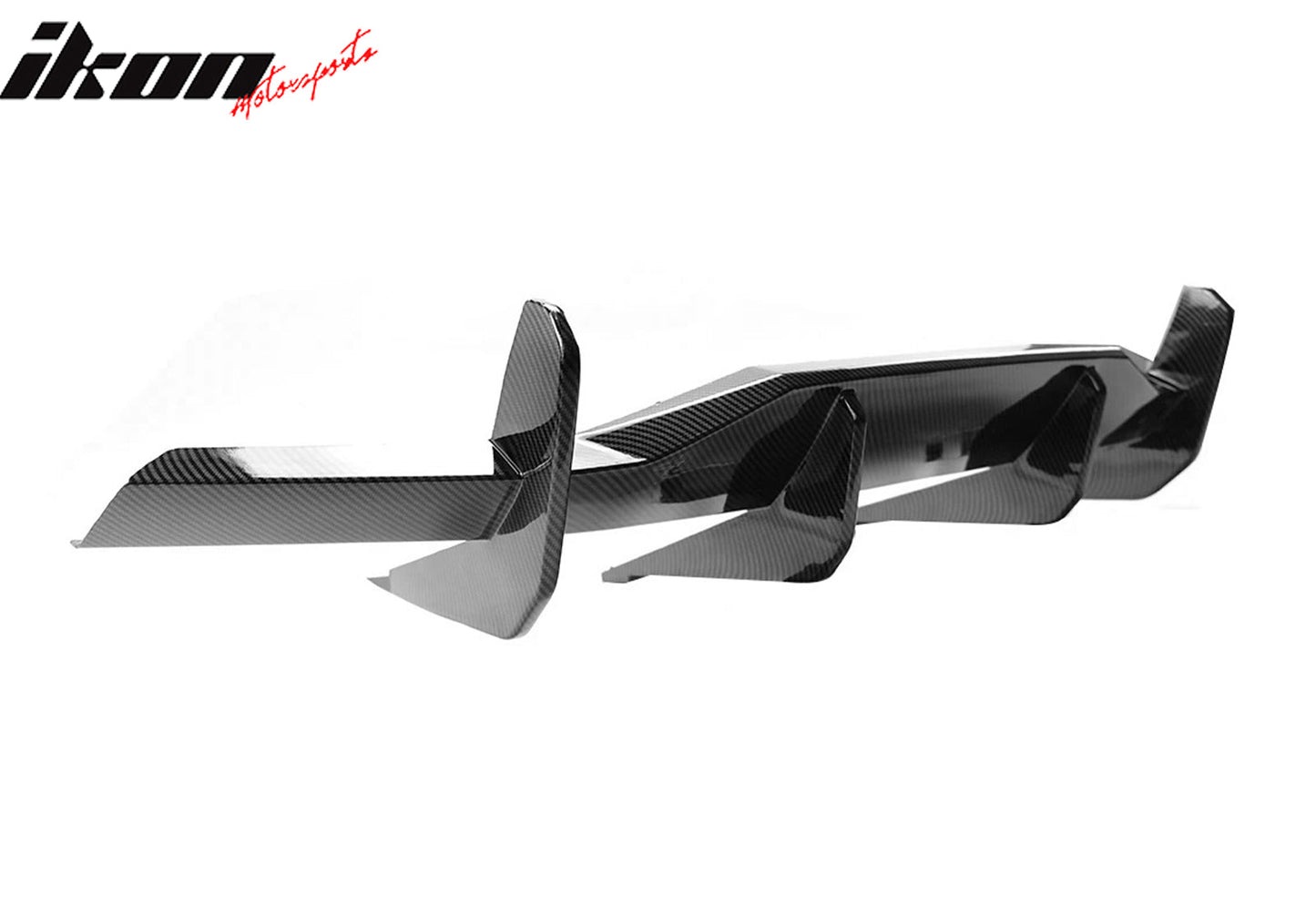 2020-2025 Chevy Corvette Carbon Fiber Print Rear Bumper Diffuser ABS