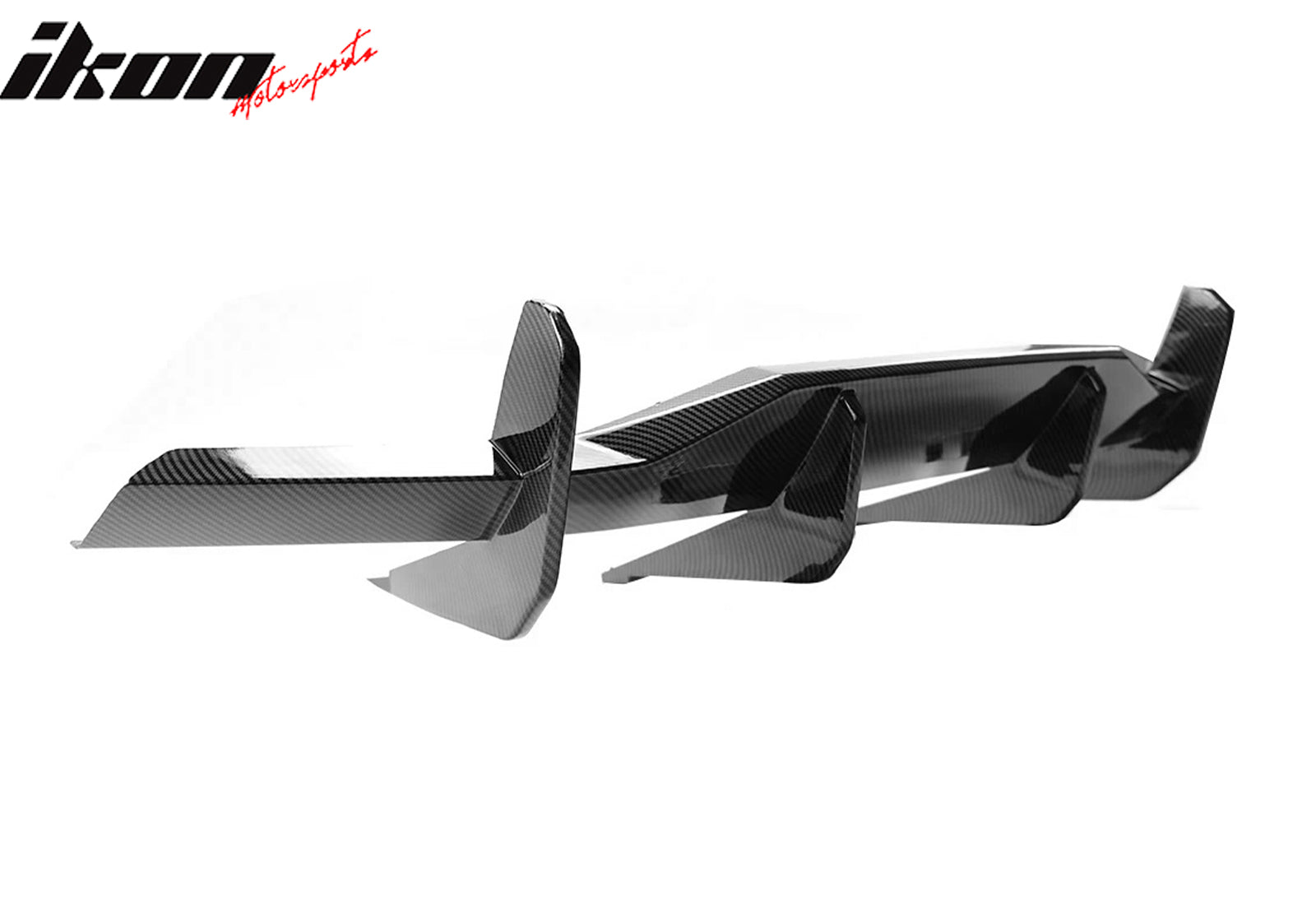 2020-2025 Chevy Corvette Carbon Fiber Print Rear Bumper Diffuser ABS