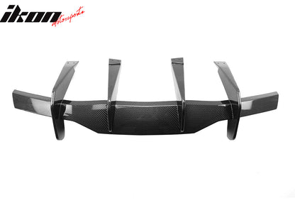 2020-2025 Chevy Corvette Carbon Fiber Print Rear Bumper Diffuser ABS