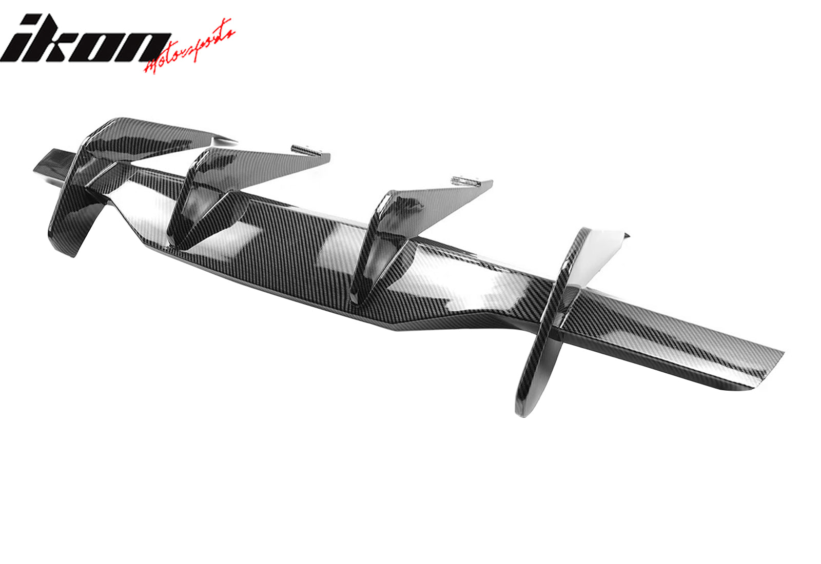 2020-2025 Chevy Corvette Carbon Fiber Print Rear Bumper Diffuser ABS