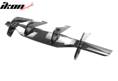 2020-2025 Chevy Corvette Carbon Fiber Print Rear Bumper Diffuser ABS