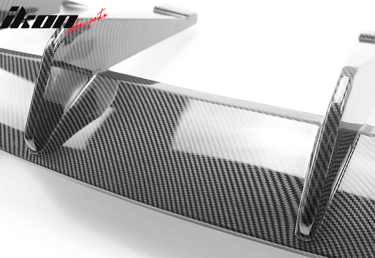 2020-2025 Chevy Corvette Carbon Fiber Print Rear Bumper Diffuser ABS