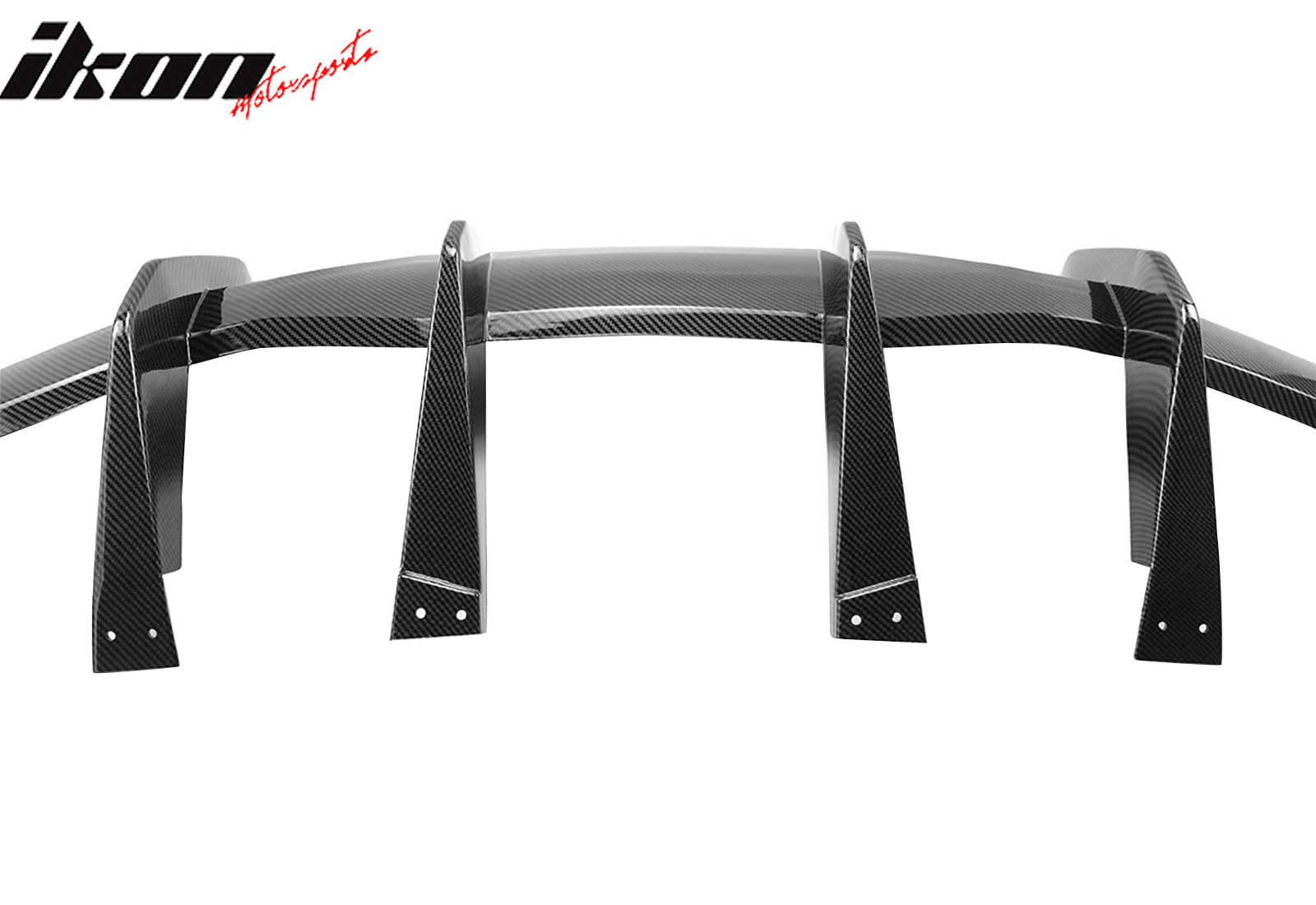2020-2025 Chevy Corvette Carbon Fiber Print Rear Bumper Diffuser ABS