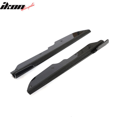 2020-2025 Chevy Corvette C8 IKON Style Carbon Fiber CF Side Skirts 2PC