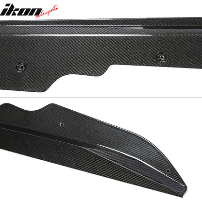2020-2025 Chevy Corvette C8 IKON Style Carbon Fiber CF Side Skirts 2PC