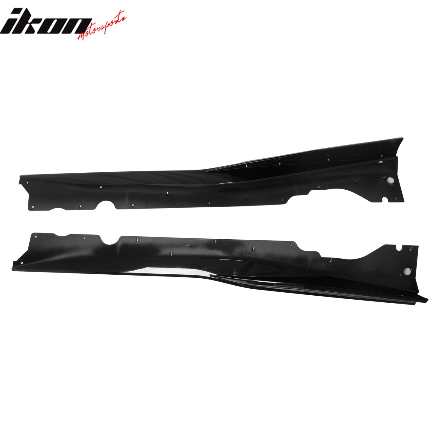 2020-2025 Chevy Corvette C8 IKON V1 A Style Gloss Black Side Skirts PP