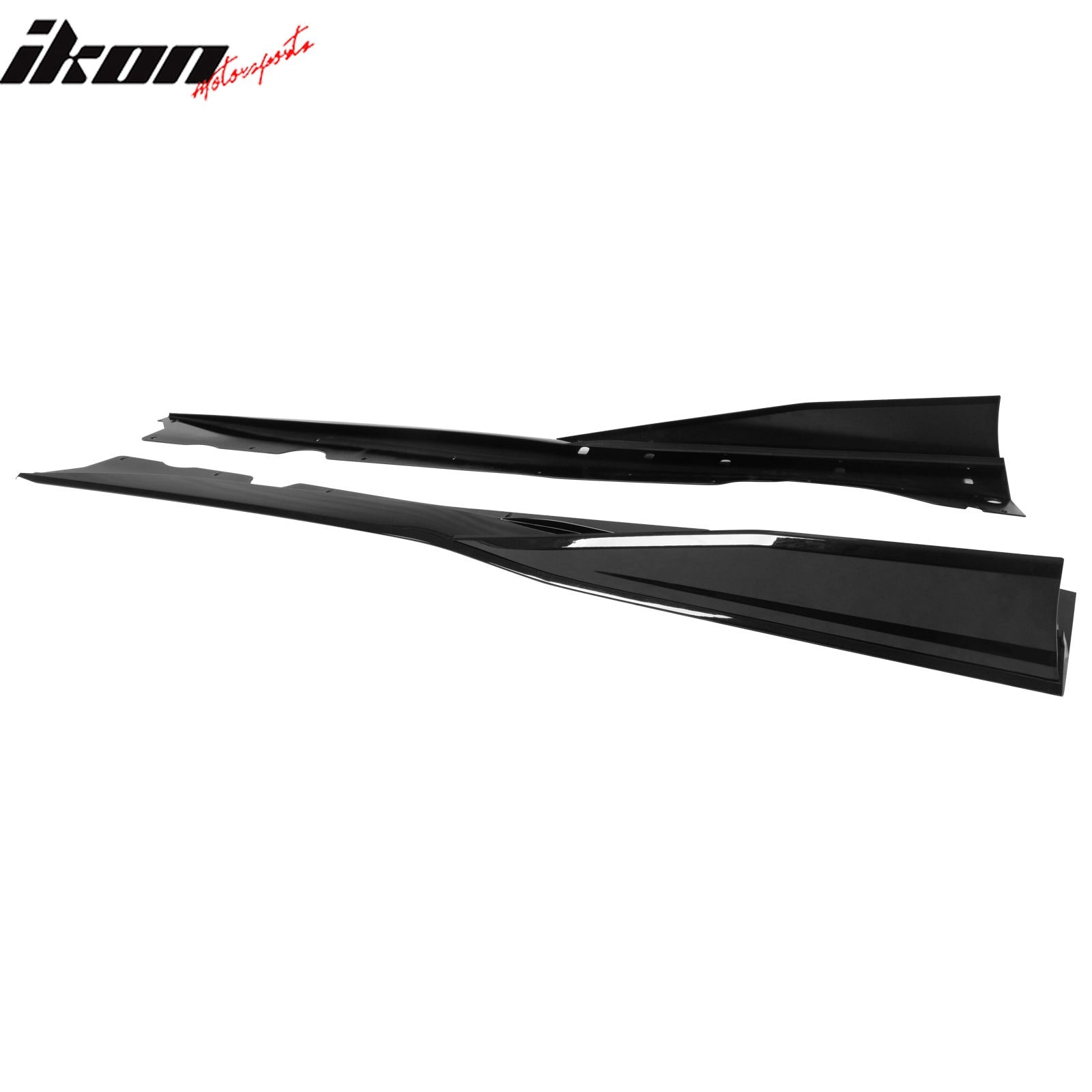 2020-2025 Chevy Corvette C8 IKON V1 A Style Gloss Black Side Skirts PP