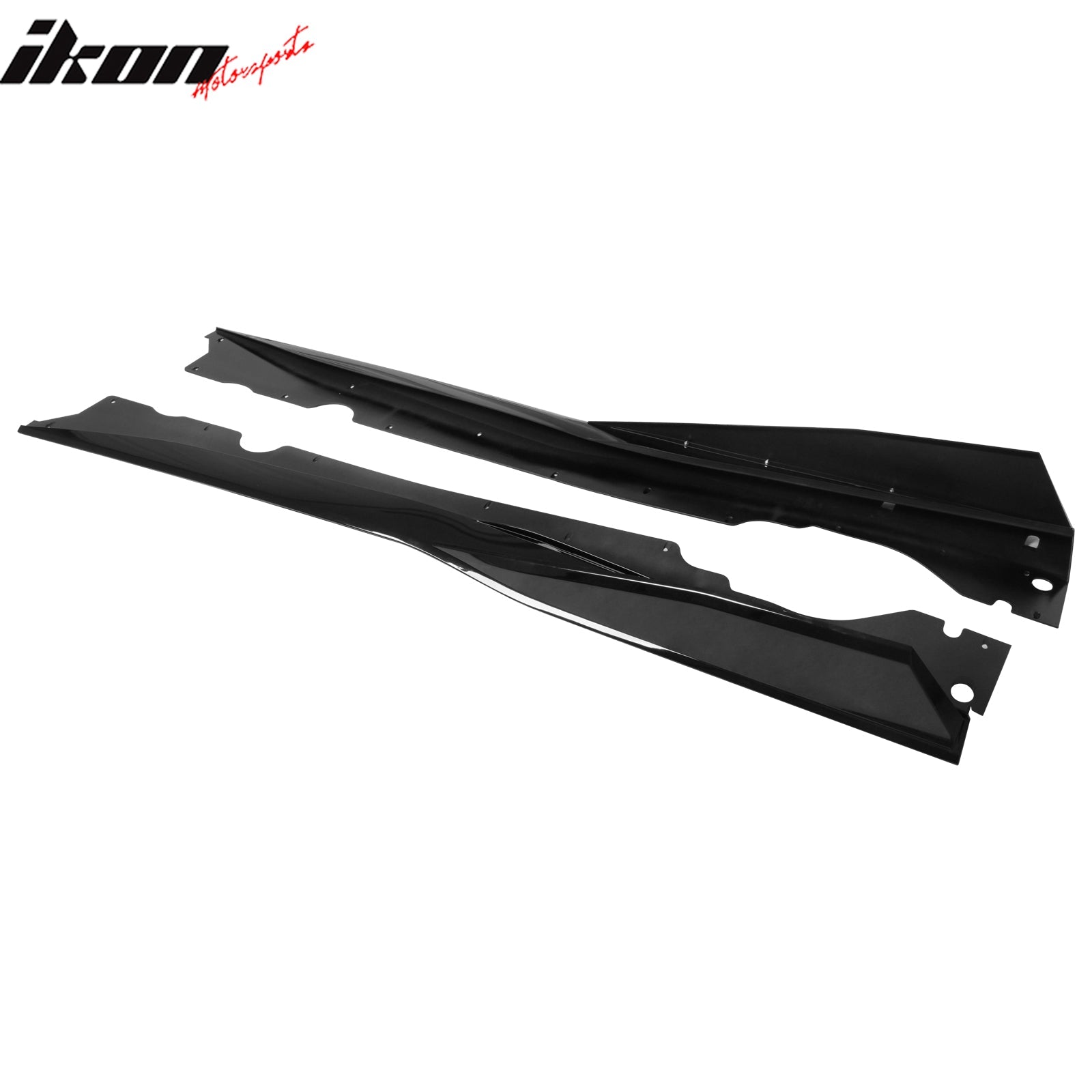 2020-2025 Chevy Corvette C8 IKON V1 B Style Gloss Black Side Skirts PP