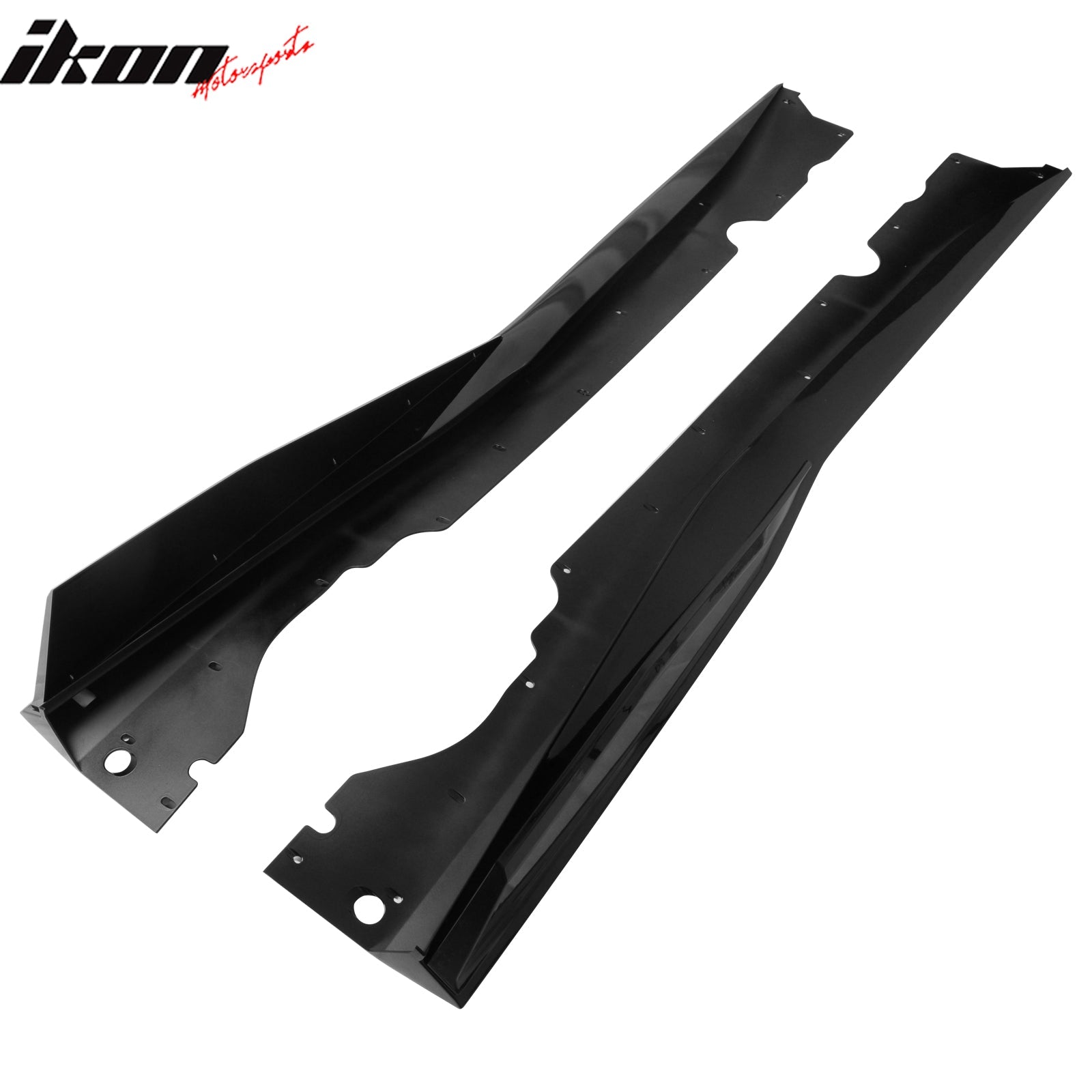 2020-2025 Chevy Corvette C8 IKON V1 B Style Gloss Black Side Skirts PP