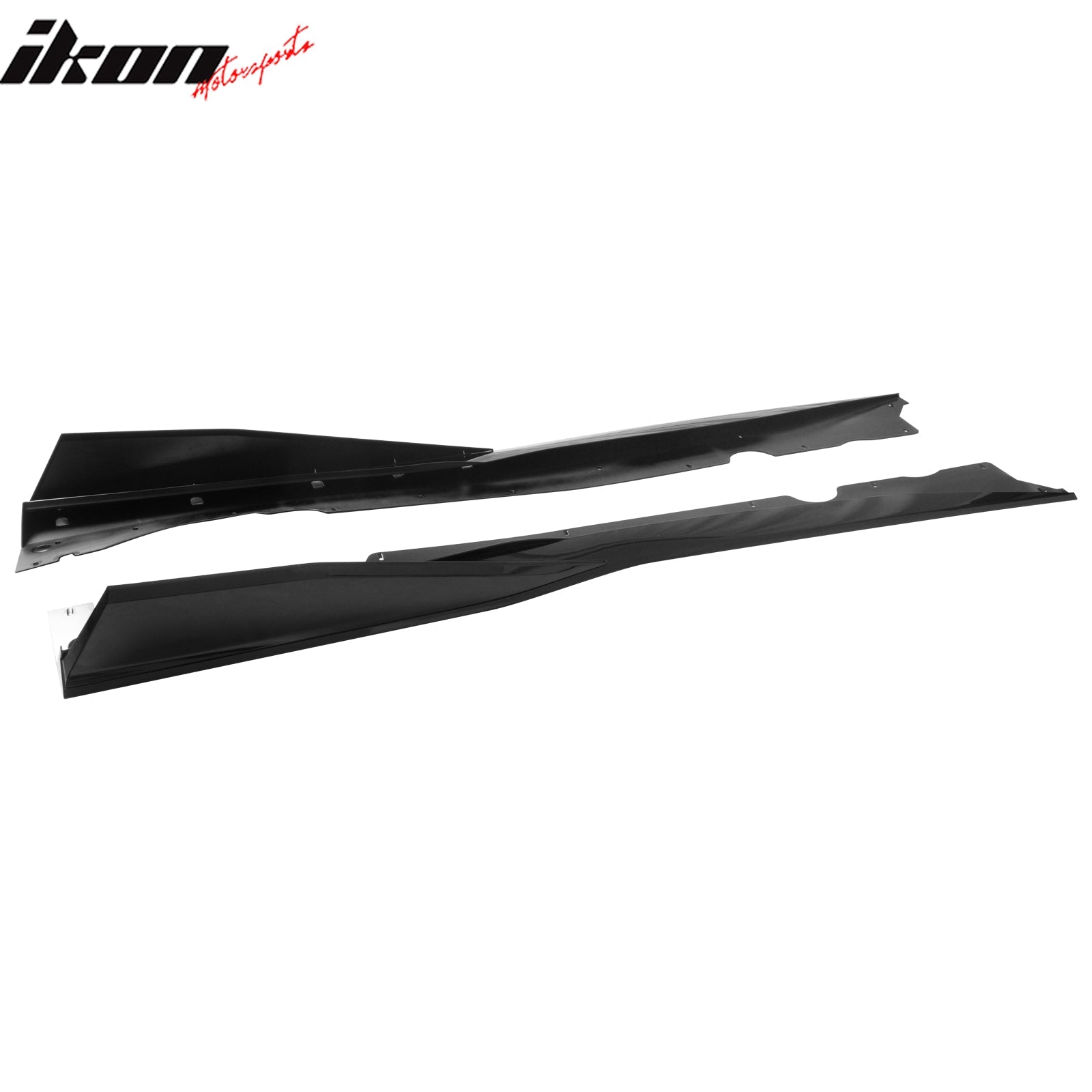 2020-2025 Chevy Corvette C8 IKON V1 B Style Gloss Black Side Skirts PP