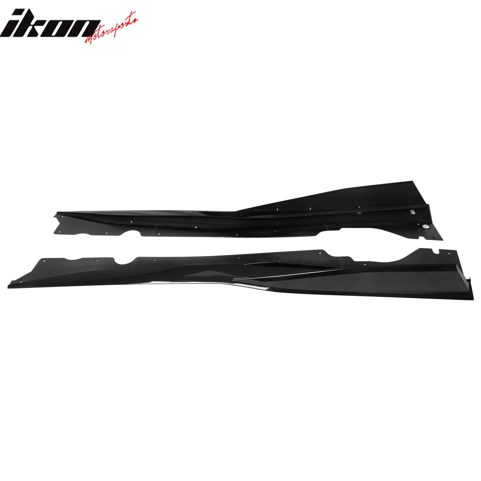 2020-2025 Chevy Corvette C8 IKON V1 B Style Gloss Black Side Skirts PP