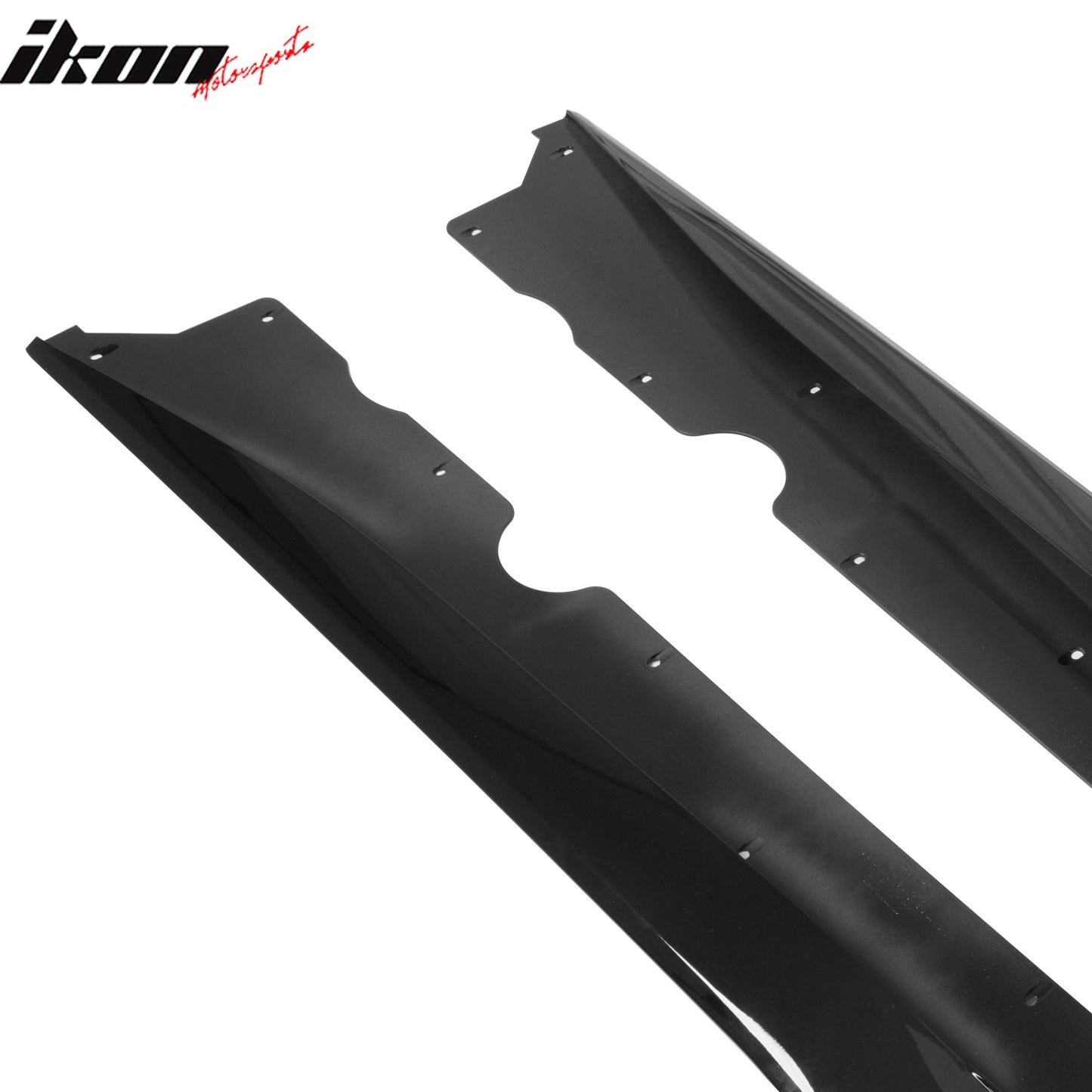 2020-2025 Chevy Corvette C8 IKON V1 B Style Gloss Black Side Skirts PP