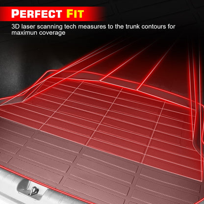 2020-2025 Toyota GR Supra Waterproof Rear Cargo Liners Trunk Mats TPE