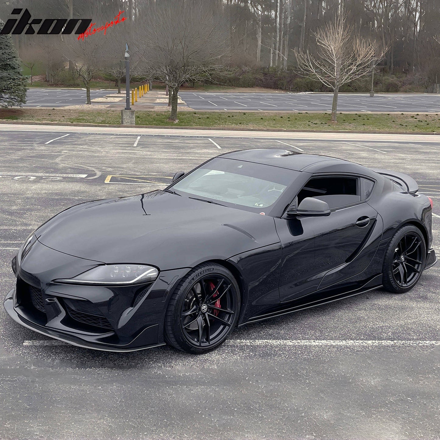 2020-2025 Toyota GR Supra A90 IKON Front Bumper Lip Gloss Carbon Fiber