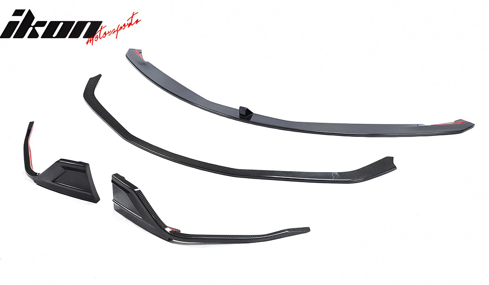 2020-2025 Toyota GR Supra MZ Speed Front Bumper Lip Gloss Carbon Fiber