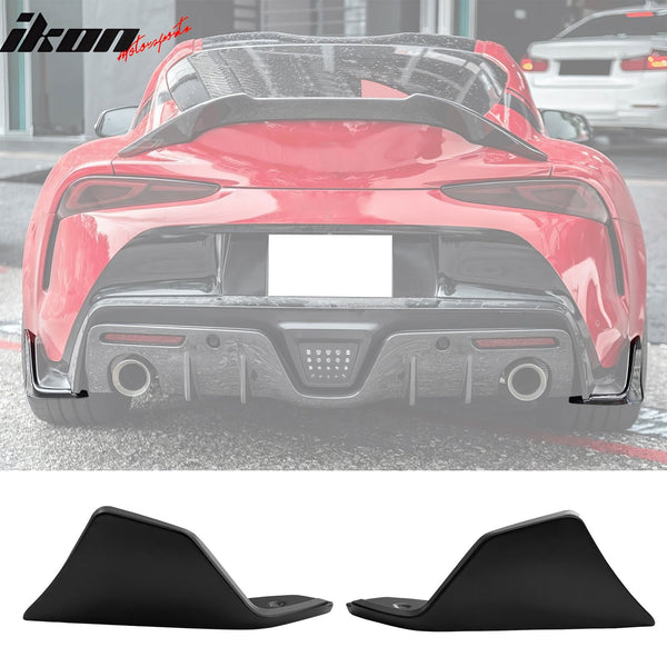 2020-2025 Toyota GR Supra A90 Rear Bumper Splitters AG Matte Black Aprons