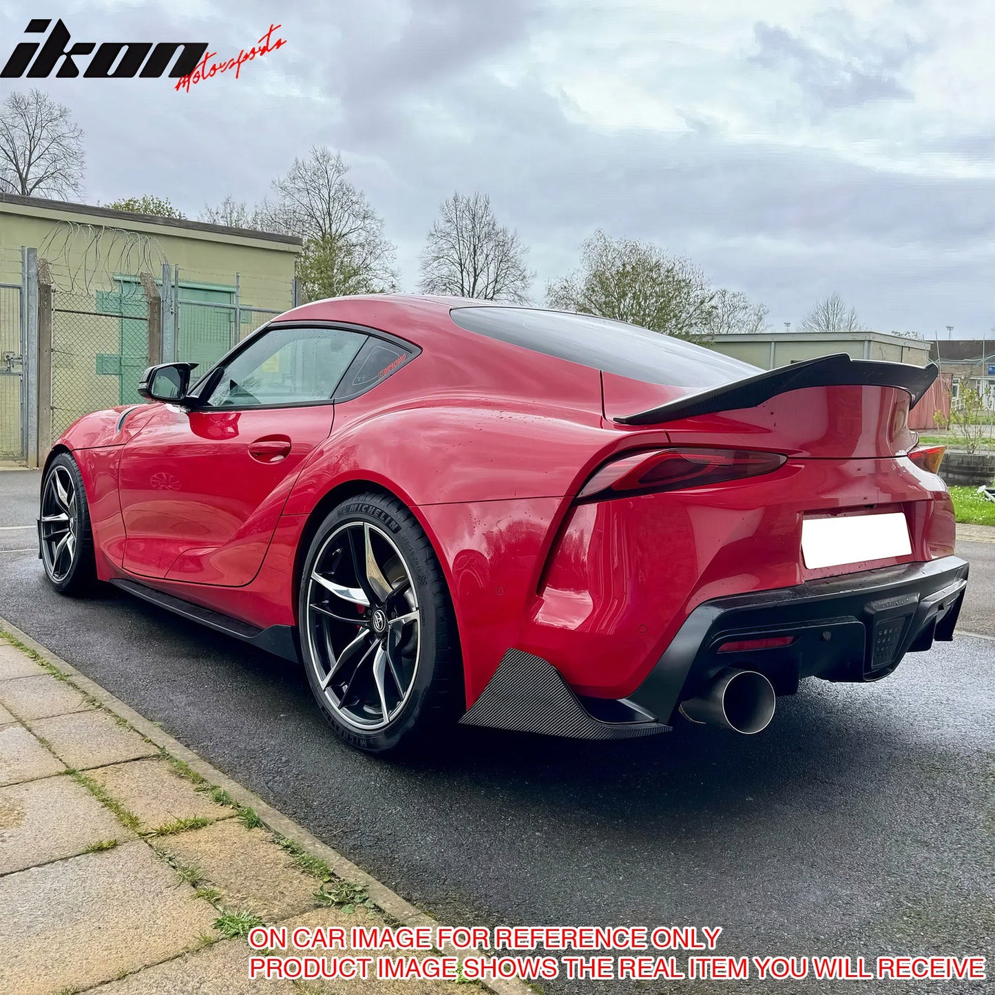 2020-2025 Toyota GR Supra Rear Bumper Splitters AG Matte Black Aprons