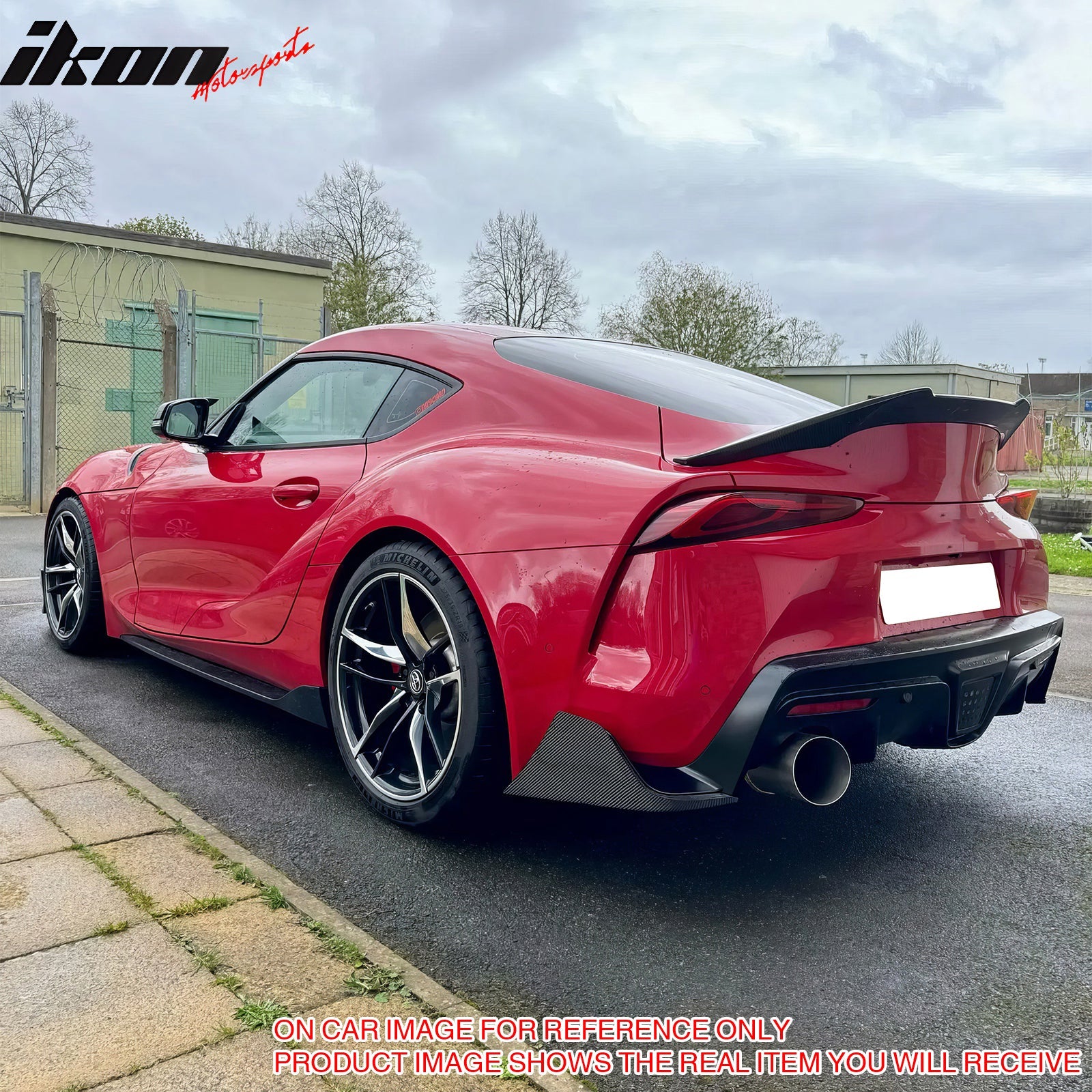 2020-2025 Toyota GR Supra Rear Bumper Splitters AG Gloss Black Aprons