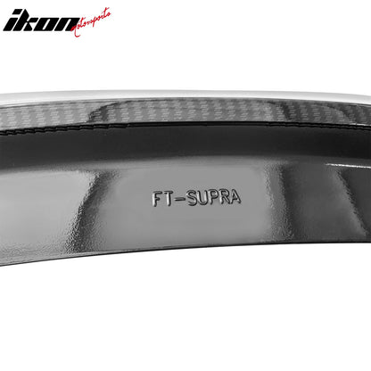 2020-2025 Toyota GR Supra Trunk Spoiler V Style Carbon Fiber Print Wing